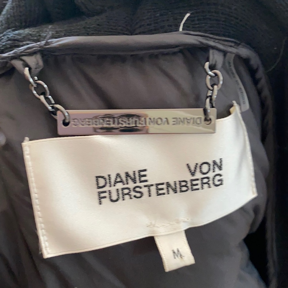 dvf wrap coat medium puffer jacket